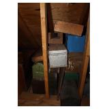 Lot of Tool Boxes and Wooden Tool Trays