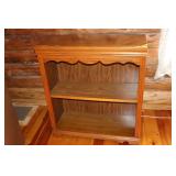 Two Shelf Wooden Book Case 32" X 13" X 36" tall