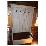 Hall Bench/Coat Rack with Storage 39 1/4" X 21" X