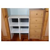 Five Drawer Storage Cabinet and 2 Particle Board
