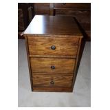 Two Drawer Wooden File Cabinet and Three Spring