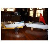 2 Handmade Boats by Russell Tyndall Stockley, DE