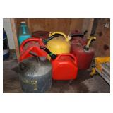Lot of Gas Cans including 2 Galvanized Cans