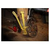 2 Cast Iron Wheels, Jacks and 3 Pickup Trailer