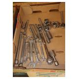 Craftsman Box Lot including Wrenches, Ratchet and