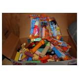 Box of Pez Dispensers including Yoda, DarthVader,