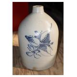 2 Gal Stoneware Jug with Cobalt Blue Decoration