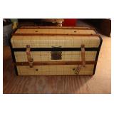 Antique Round Top Trunk