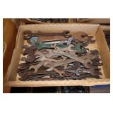 4 Box Lots including Open End Wrenches, Chisels,
