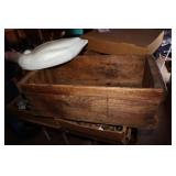 Antique Wooden Box marked USMC 23" X 11 1/2" and