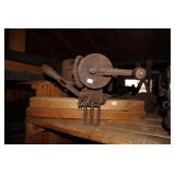 Vintage Hand Crank Grinding Wheel marked N