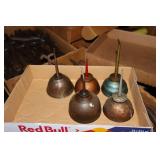 Lot of Oil Cans including Eagle, Gem, Singer and