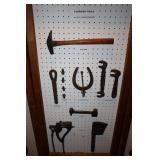 Farriers Tool Lot including Driving Hammer, Foot