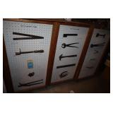 Horse Shoeing Tool Lot including Measurer,