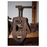 NYE No 91 Pipe Vise, Dunlap 5196 Bench Vise, E