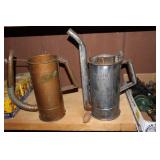 Huffman Oil Can and Metal Oil Can