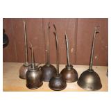 Oil Can Lot including 3 Eagle, Noera, Gustave