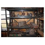 Shelf Lot Including Old Jacks, Huther Bros