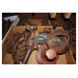 Box Lot including Large Leather Imprint Tools