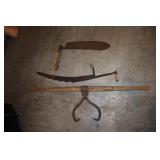 2 Man Log Mover, Hay Saw and Hand Sickle