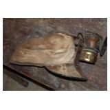 Antique Coal Miners Cap with Autolite Head Lamp