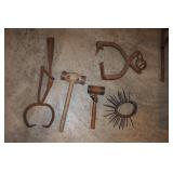 Lot including Wooden Mallets, Calf Weaner,