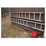5 Aluminum Ladders including a Werner Extension