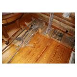 Lot including Wooden Wagon Jack and Wagon Boots,