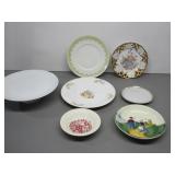 Decorative Plates and Cake Platter