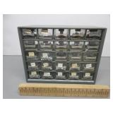 Small Nut and Bolt Bin w/Lots of Pieces
