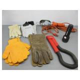 Work Light, Gloves and Flashlights