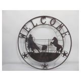 Metal Welcome Sign