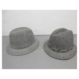 Two Men's Wool Hats, One is Stetson