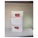Three Styrofoam Coolers