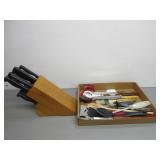 Knife Set and Kitchen Utensils