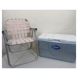 Coleman Cooler & Web Lawn Chair