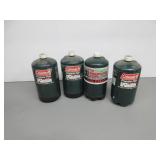 Four Coleman Propane Canisters, Full