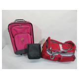 Suitcase, Rolling Duffel & Lunch Box