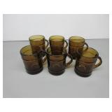 6 Fire King Anchor Hocking Barrel Coffee Mugs