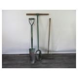 Rake, Post Hole Digger, Spade