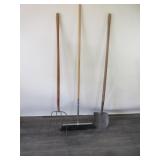 Pitchfork, Broom and Shovel
