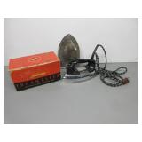 Vintage Sunbeam and GE Irons
