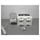 Toaster and Cuisinart Mini Processor