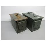 Two 50 Cal Ammo Cans