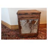 Cowhide Night Stand