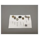 Seven WW I & WW II Stick Pins