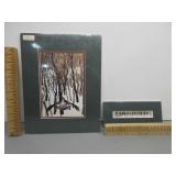 Two Matted Decorator Art Pictures