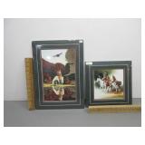 Two Matted Decorator Art Pictures
