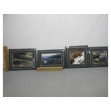 Four Matted Decorator Art Pictures