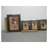 Four Matted Decorator Art Pictures